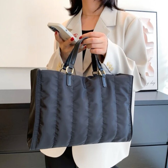 The Olives Mini Puffer Tote - Picture 2 of 5